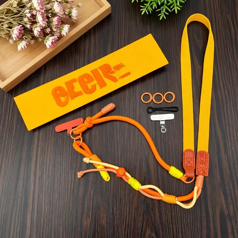 Handmade All-Match Simple and Adjustable Lanyard Suitable for Phone Pendant Bag Crossbody Practical Anti-Lost Outdoor Portable