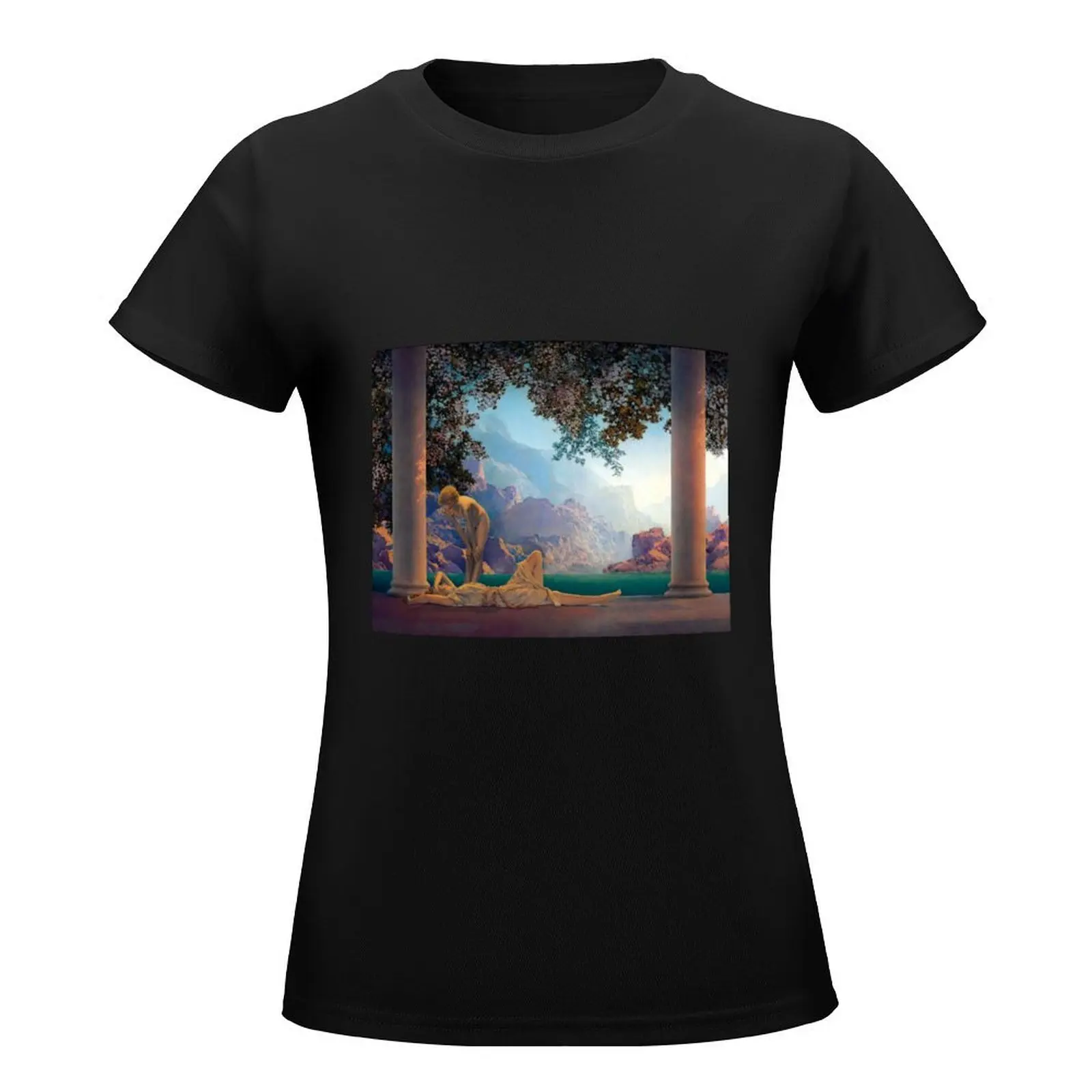 Maxfield Parrish - Daybreak 1922 T-Shirt summer top hippie clothes funny korean fashion Women's tee shirt