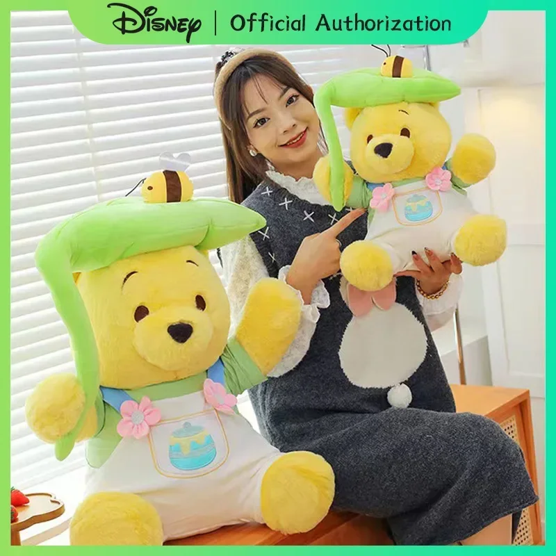 40CM-70CM Cute Summer Limited Winnie The Pooh Plush Toy Cartoon Bear Stuffed Doll Anime Souvenir Kawaii Birthday Gift Disney