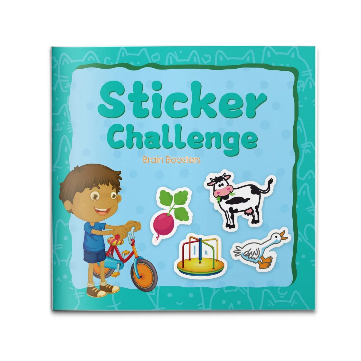 Intelligence Development Set, Moving Paper Crafts Sticker + Activity Book Combo, Fun Puzzles and Activities to Boost Brain Power