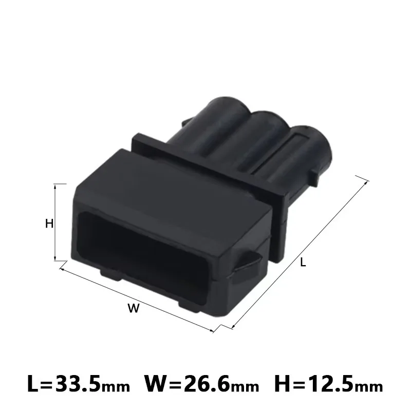 1 Set 3 Pin Way Automotive Waterproof Socket Plastic Housing Wiring Harness Electric Cable Connector Plug 357972763 For VW