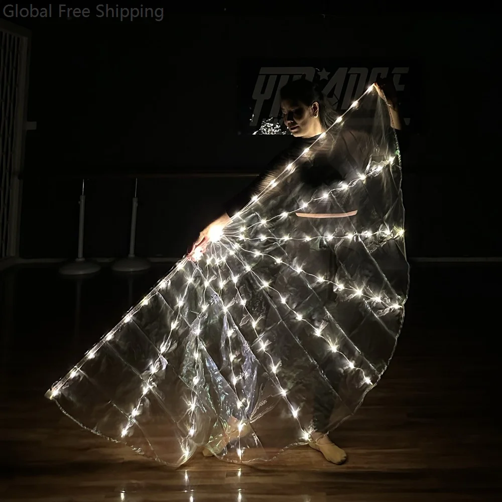 الرقص الشرقي شبه دائرية أعلام الثناء لعب الأدوار الرقص الشرقي متوهجة الدعائم مرحلة الأداء مهرجان الحفلات اكسسوارات 2026 #2