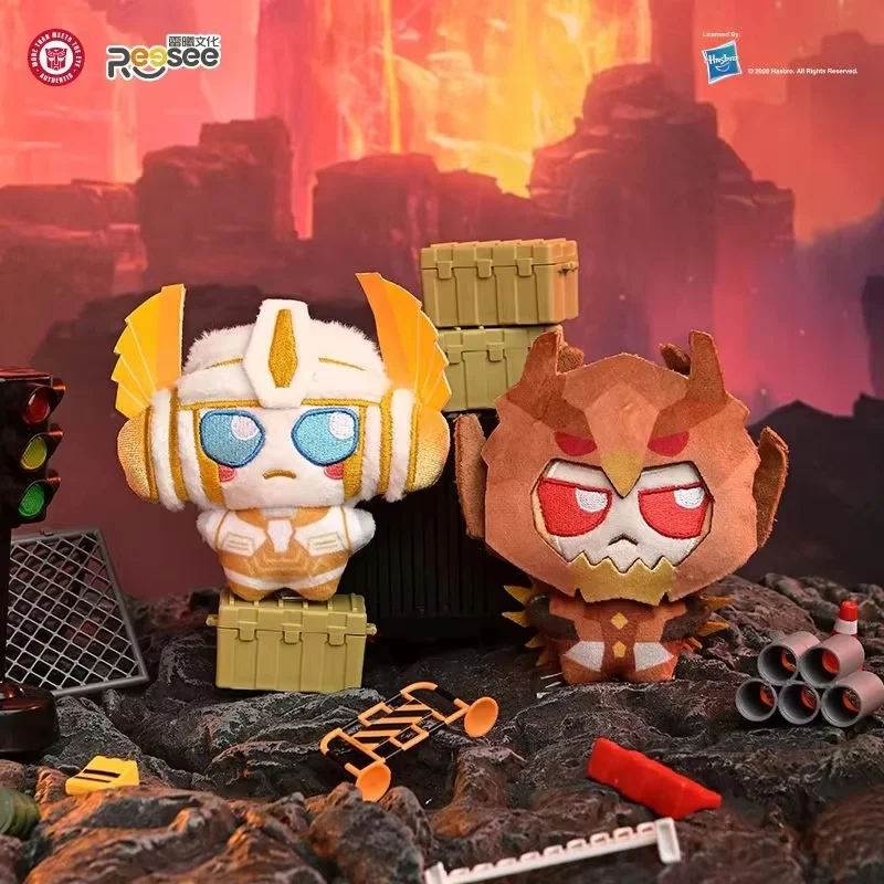 Reesee Transformers Blind Box Plush Doll Mystery Box Cute Stuffed Figure Pendant Surprise Bag Keychain Collectible Toy Gift