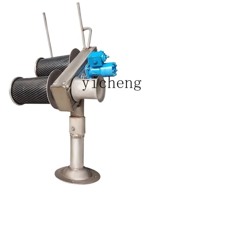 

net hoist Small marine hydraulic net hoist Oblique double-wheel rope hoist Speedboat machinery