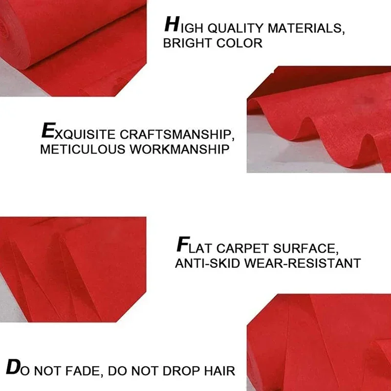 سجادة زفاف رائعة وراقية وجوية سجادة ممر الزفاف سجادة حمراء لحفلات الزفاف في الأماكن المغلقة والخارجية