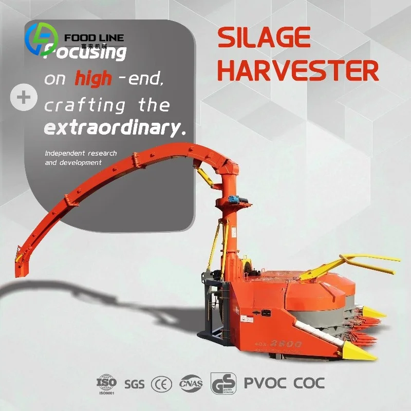 Customized 2800 Tractor Mounted Disc Silage Forage Harvester CE SGS Certified for Farm Livestock