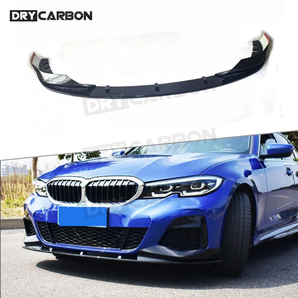 

Front Bumper Lip Chin Splitters Spoiler Body Kits For BMW 3 Series G20 2019 2020 Car Bumper Guard Accessories