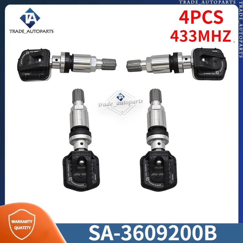 

4PCS Car Tire Pressure Monitor System Sensor SA-3609200B For BYD E2 E3 Song Plus Tang DM-i Yuan Pro EV TPMS 433MHZ SA3609200B