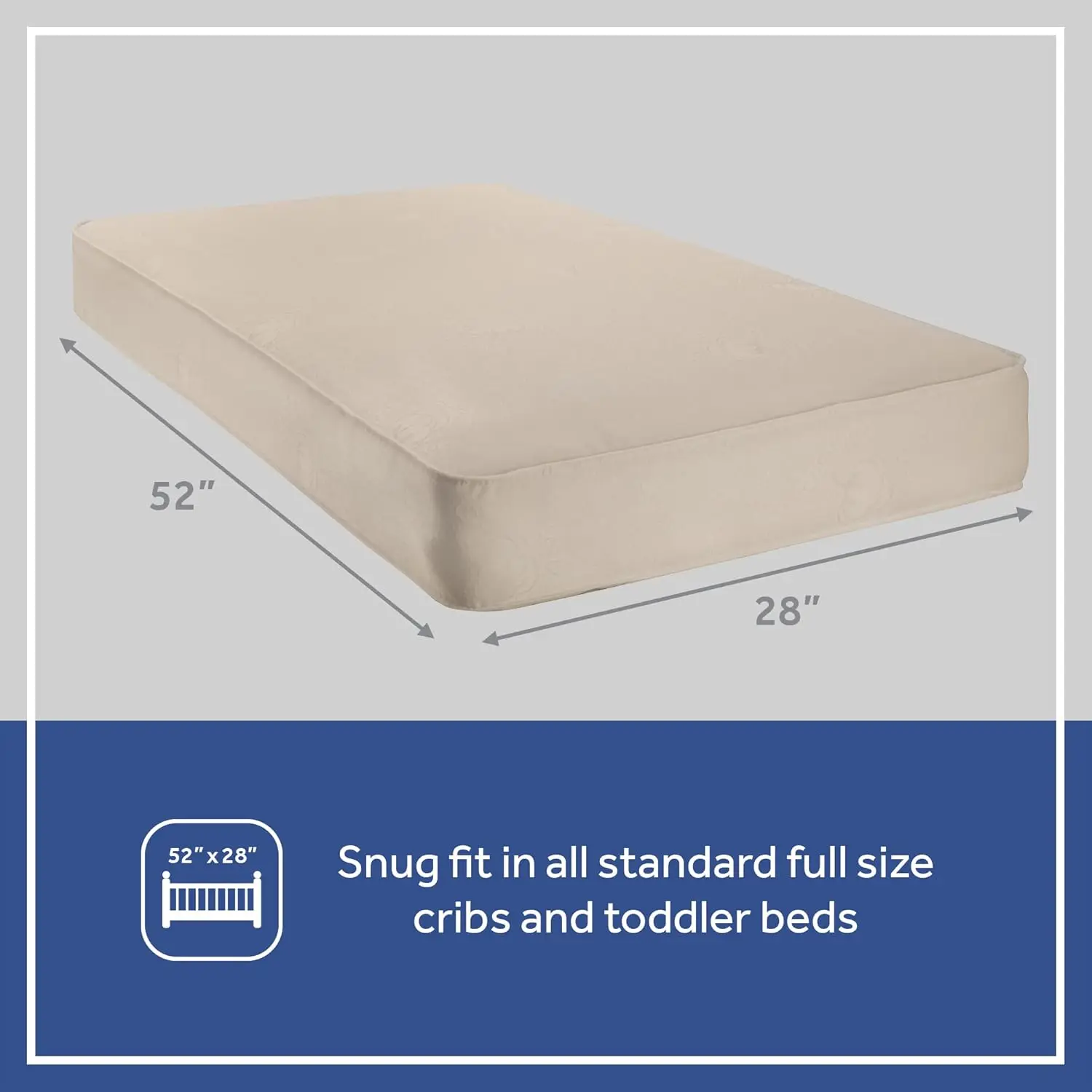 ผ้าฝ้ายเด็ก Cozy Rest ผ้าฝ้ายระบายอากาศ 2 ขั้นตอน Dual Firmness กันน้ําที่นอนเปลเด็กและที่นอนเด็กวัยหัดเดิน,204 พรีเมี่ยม