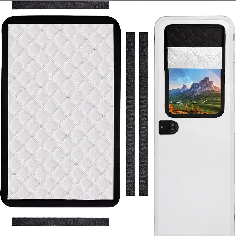 

63cm RV Door Window Shade Foldable Insulating Shade RV Door Window UV Protection Accessories For Camper Motorhome Caravan