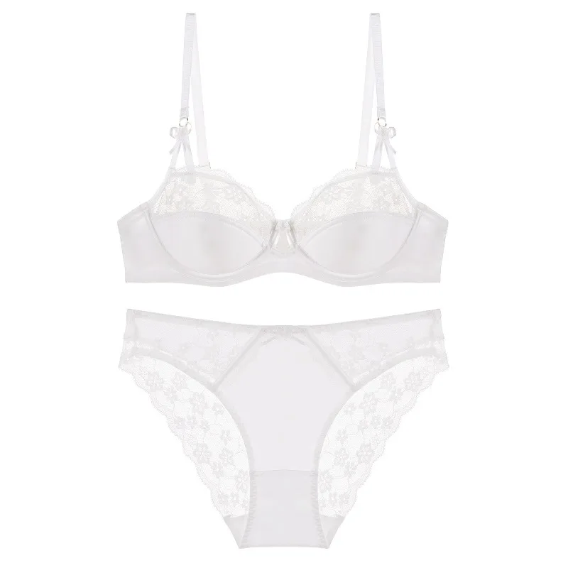 مجموعة ملابس داخلية مثيرة لعيد الميلاد للصدر الكبير، حمالة صدر رافعة مع دعم مضاد للترهل، هدية رومانسية ملابس داخلية من الدانتيل الأحمر BANERDANNI #1