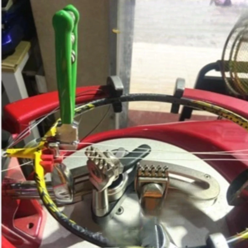 3 Spring Badminton Machine String Clamp Portable Tennis Racket Springs Starting Clamp Small Wire Draw Tool Metal Ball Equipment