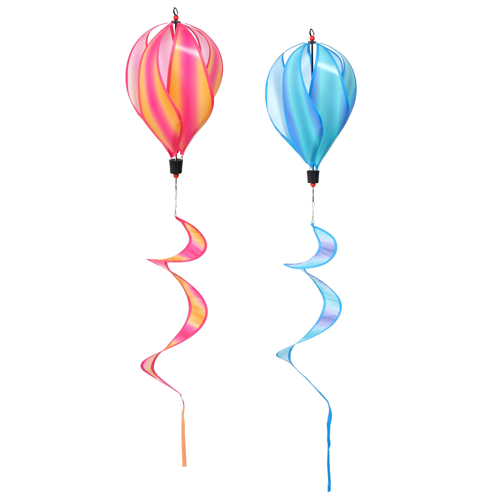 

2 pcs Windmill Decoration Lightweight Hanging Balloons Rainbow Hot Air Party Outdoor Garden Courtyard Adornments