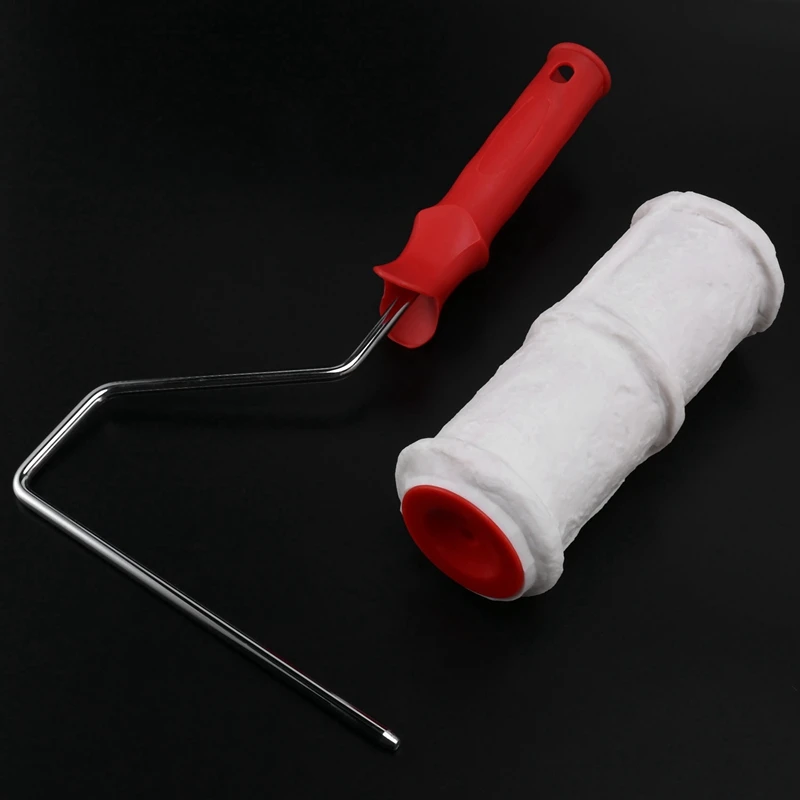 أسطوانة طلاء بنمط الطوب لتزيين الجدران المنزلية ، أداة فرشاة ذاتية الصنع ، لف نسيج الفن ، لفة زهور ، 2206TS