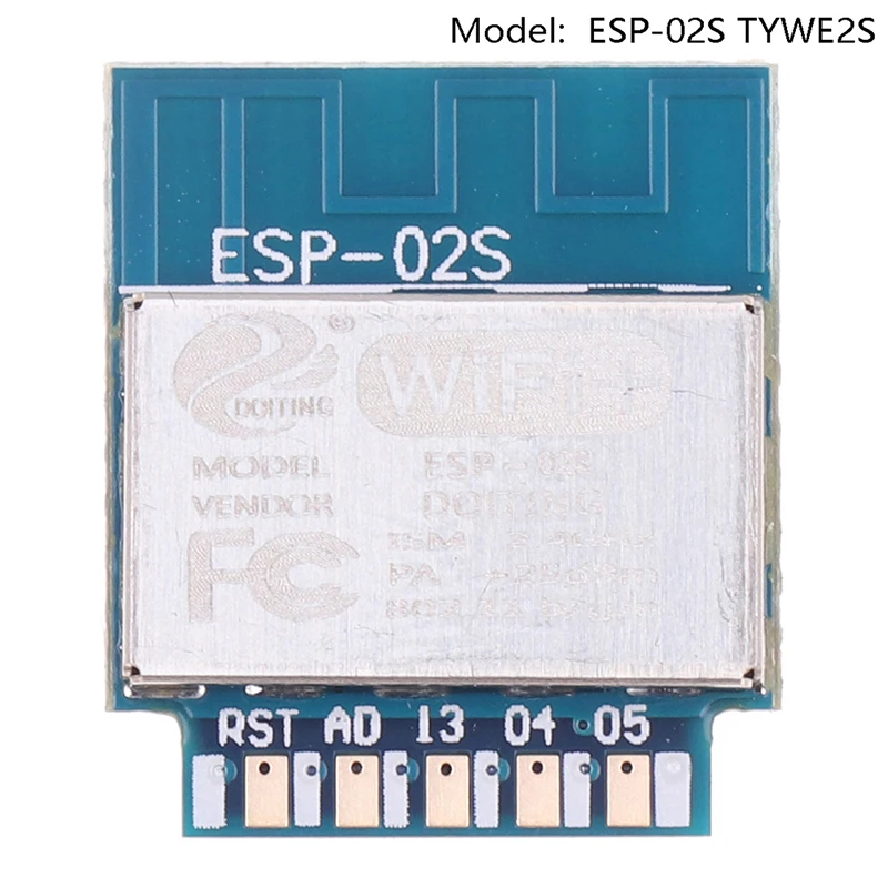 

Wi-Fi Module ESP-02S TYWE2S Serial Golden Finger Package ESP8285 Wireless Transparent Transmission Compatible With ESP8266