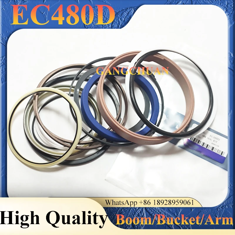 EC480D Boom/Bucket/Arm Seal Hydraulic Cylinder Repair Kit Excavator Spare Parts