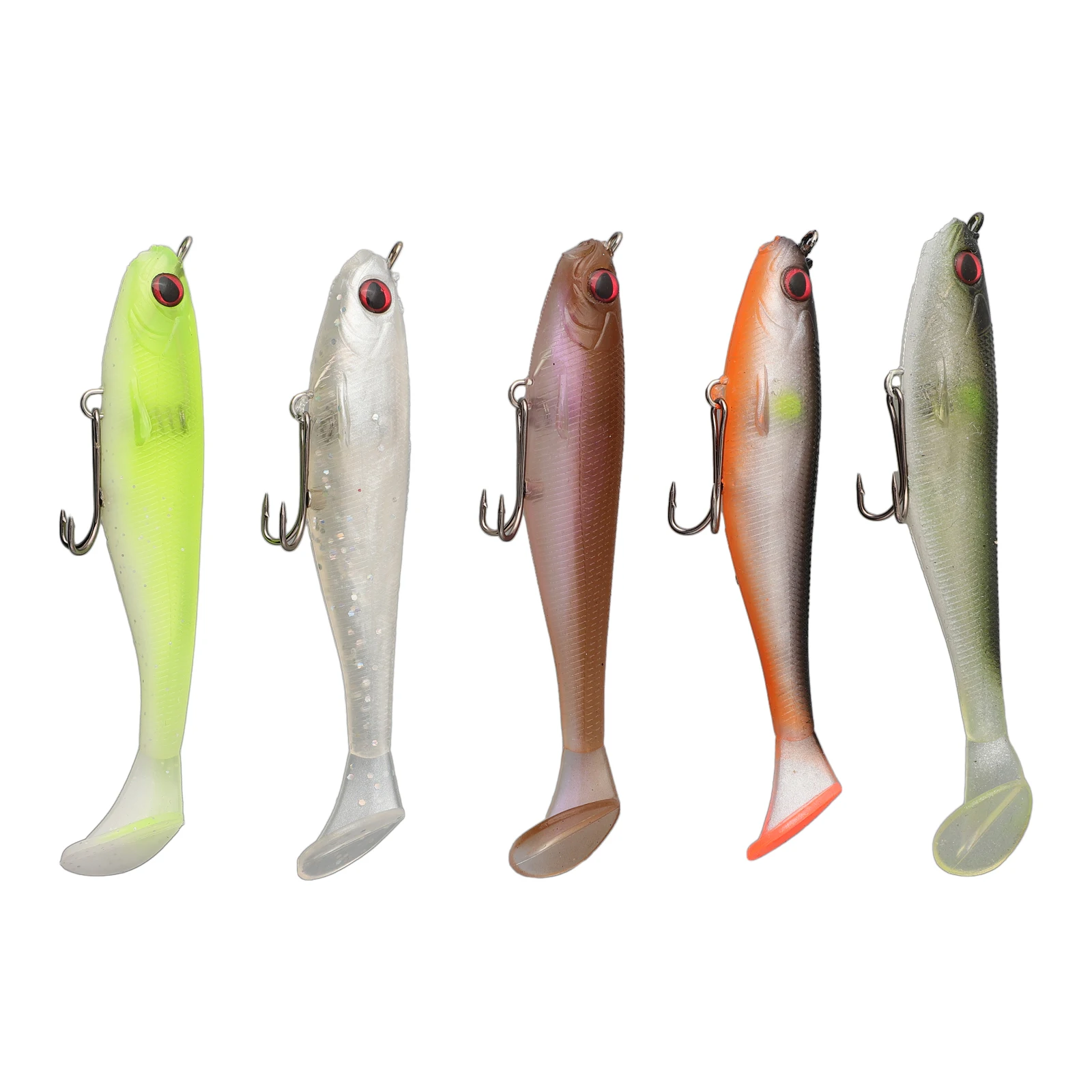 5pcs Megabass Magdraft Swimbait Soft Plastic Lure Realistic Swimming Strokes Suitable for Multiple Fishing Areas