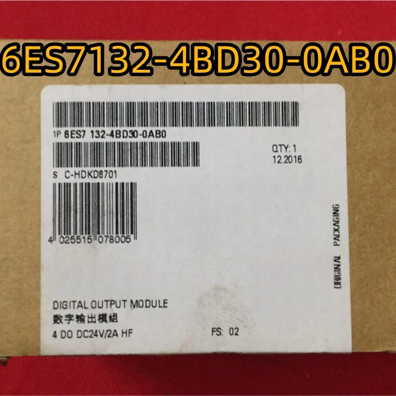 

New 6ES7132-4BD30-0AB0 6ES7 132-4BD30-0AB0 digital output module, one-year warranty, fast delivery