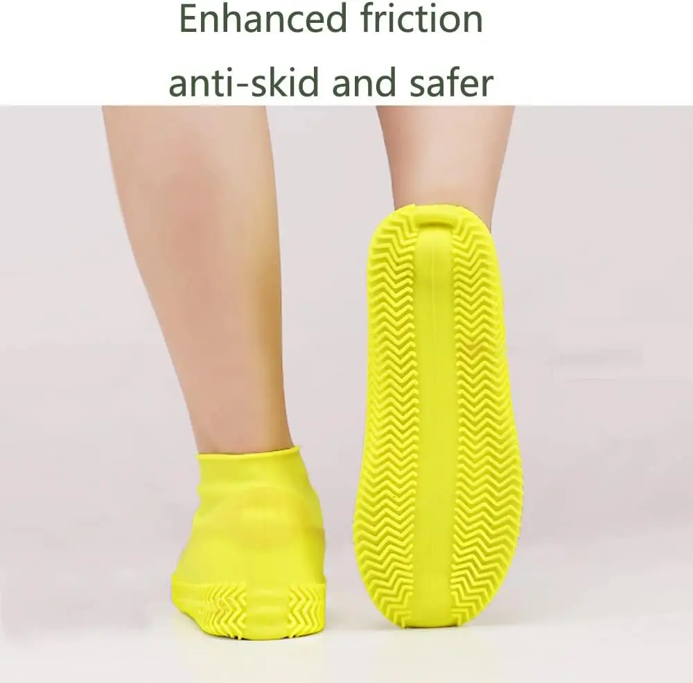 Silicone WaterProof Shoe Covers Unisex Shoes Protectors Reusable Non-Slip Rain Boot Overshoes Walking Shoes Accessories