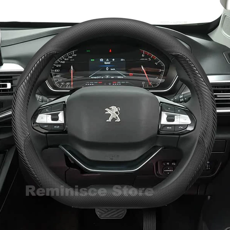 

Leather Car Steering Wheel Cover for new Peugeot Landtrek 2025-2020 Auto Steering Wheel Cover Peugeot Landtrek Accessories 2025