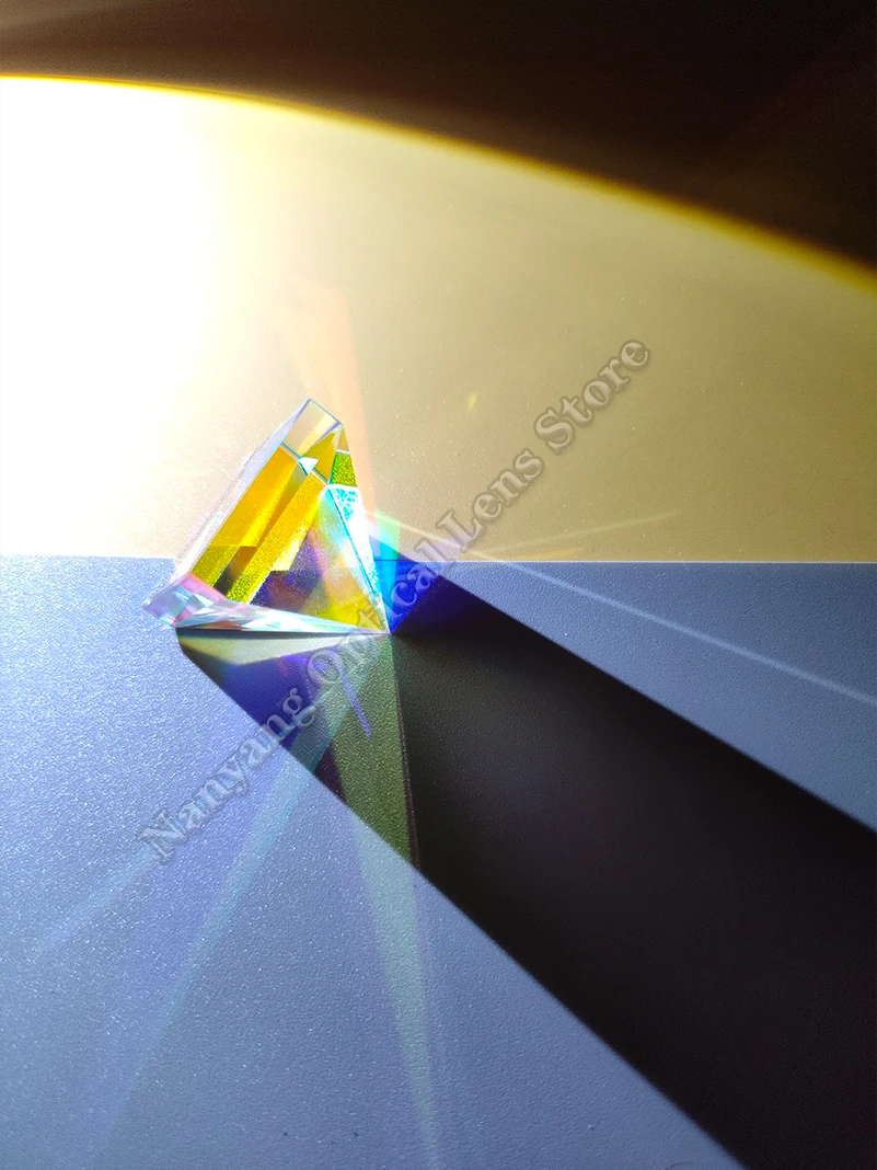 

Sun Catcher Light Pyramid Optical Color Prism Decoration Creative Jewelry Glass Rubik's Cube