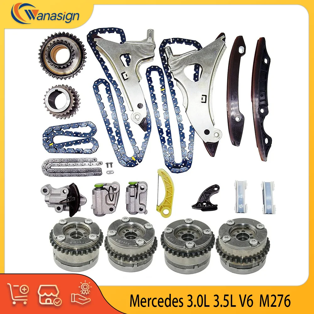 

ENGINGE PARTS Timing Chain Kit & VVT Set For Mercedes-Benz E350 GL450 E400 ML350 GLK350 3.0L 3.5L V6 GAS 3.0 3.5 L T 2014-2017