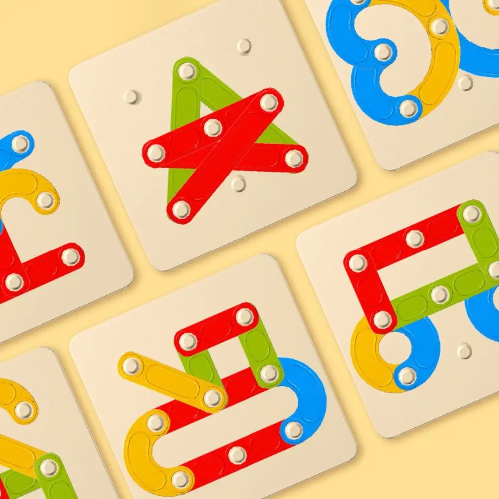 Variable Form Passende Säule Spielzeug DIY Handgemachte Spielzeug Spiel Puzzle Bord Geometrische Säule Set 3D Puzzle Spiel Intelligenz Puzzle