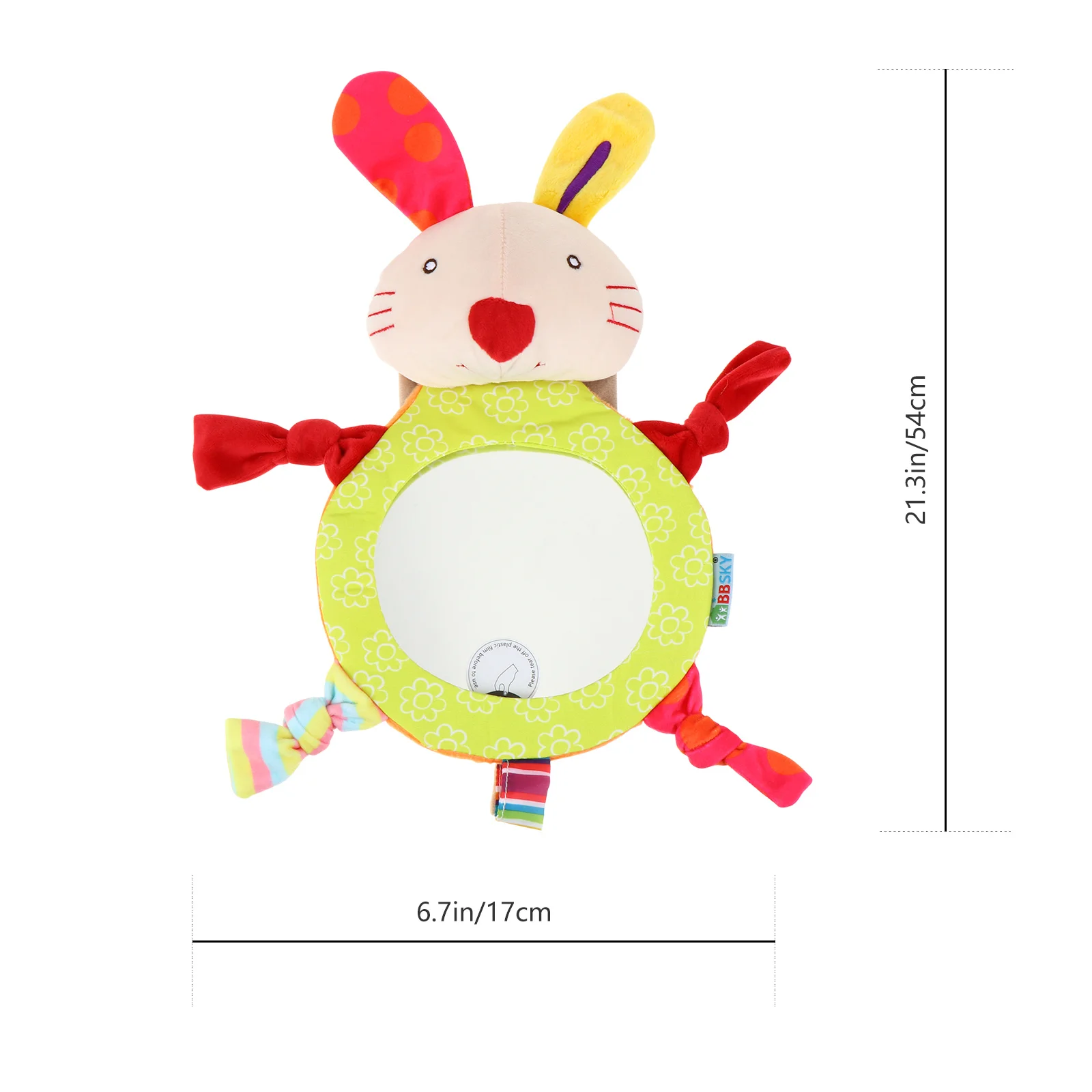 1 قطعة مرآة سيارة للأطفال على شكل حيوانات كرتونية متينة من الأكريليك آمنة لحديثي الولادة، سهلة التركيب، مرآة سيارة للأطفال الرؤية الخلفية