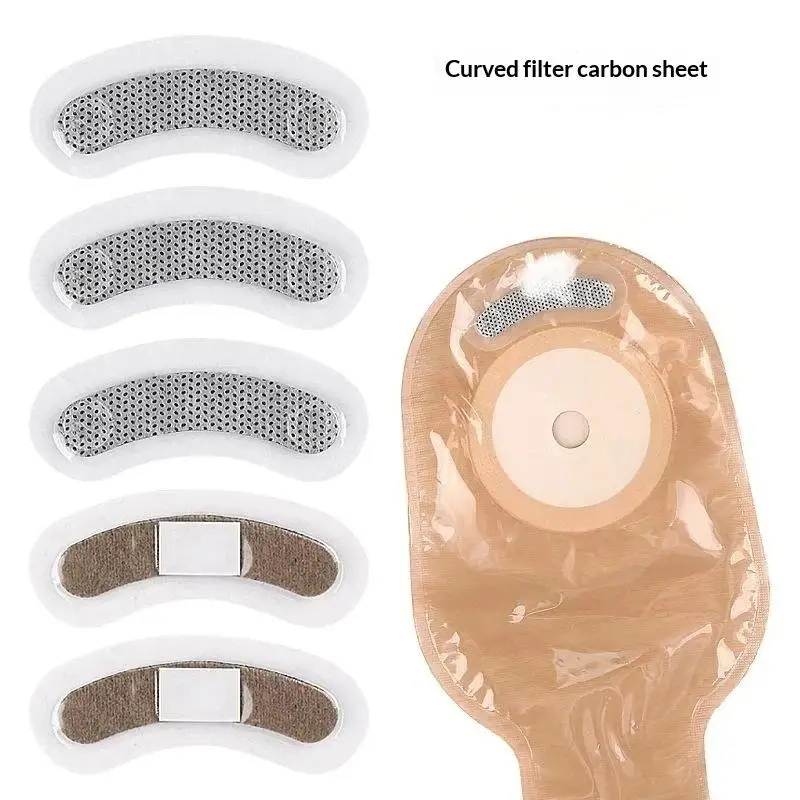 1/5/10Pcs Activated Carbon Filter Stoma Care Odor Bag Filter Ostomy Bag Disposable Filter Carbon Absorb Exhaust Deodorize