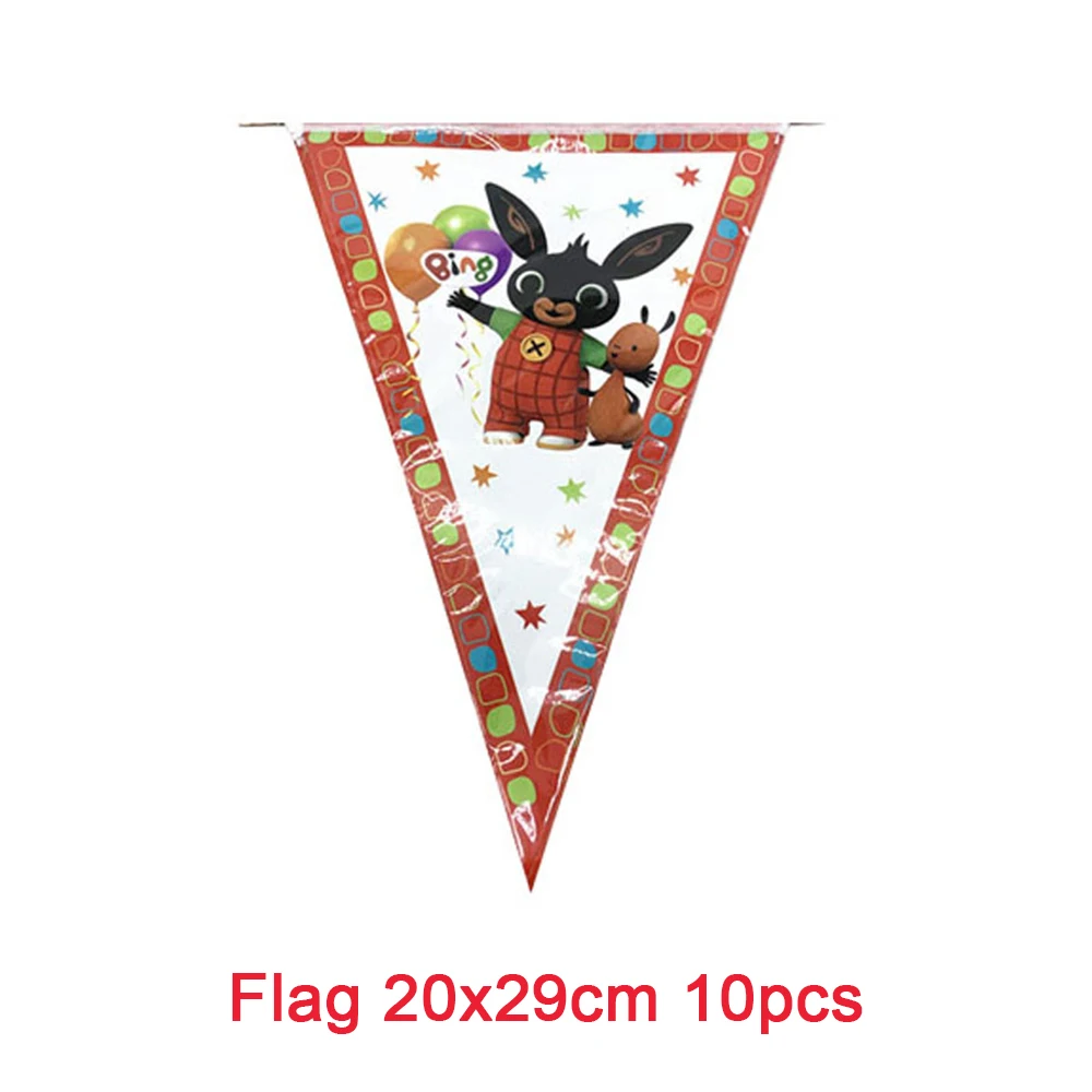 Red Animal Anime Movie Black Rabbit Preschool Animated Film Tableware Paper Tablecloth Foil Latex Balloon Backdrop For Kid Gift