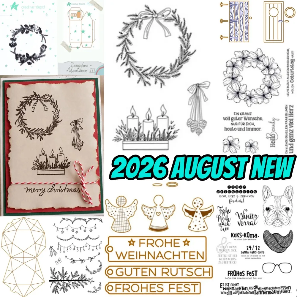 Create-in-Quads Layering-Schablone – Flit & Flutter 2025, neue Stirbt, Scrapbook, Tagebuch, Dekoration, Prägevorlage, DIY-Grußkarte