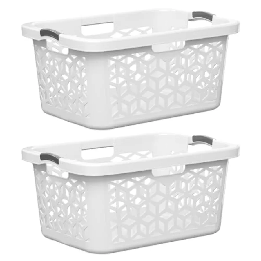

Laundry Basket - Large 2 Bushel Laundry Basket with Handles - Stackable Plastic Hamper for Dirty Clothes - Storage Bin and Orga