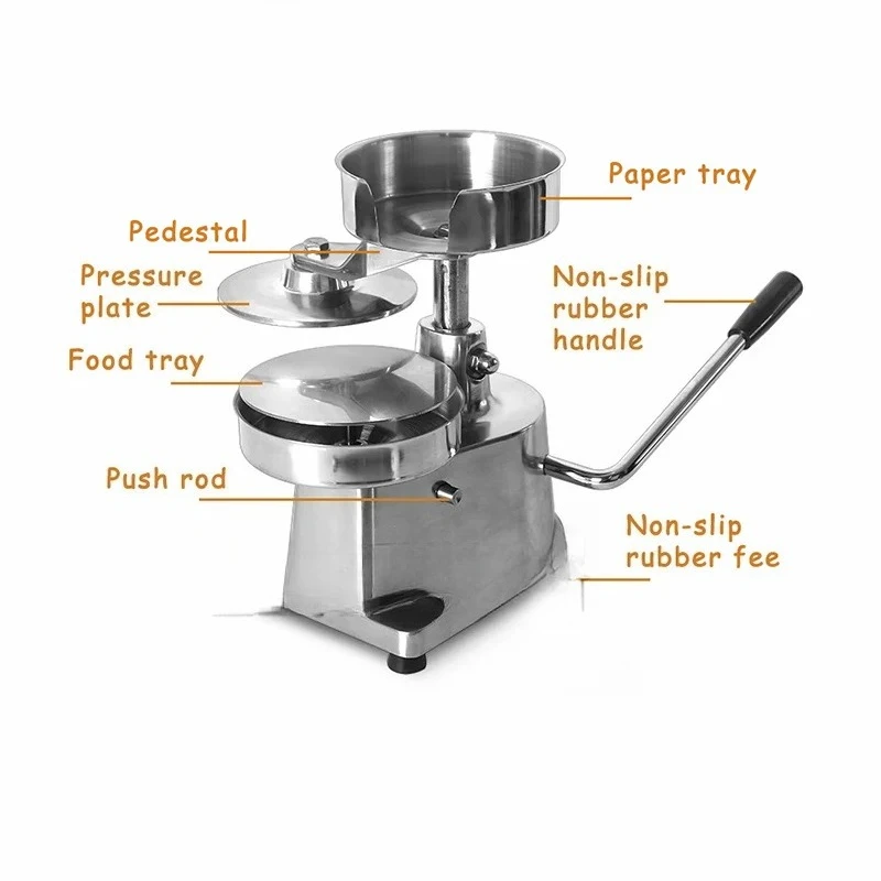 100/130/150mm Manual Hamburger Press Burger Forming Machine Round Meat Shaping Forming