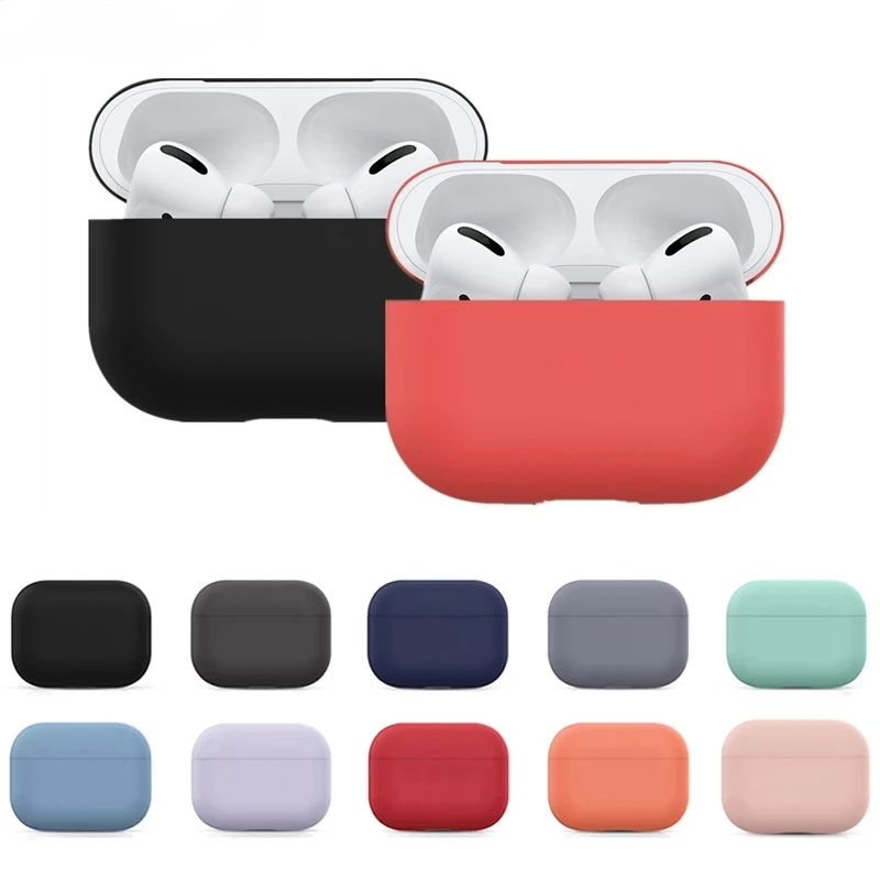 AirPods Pro用シリコンケース,Bluetoothヘッドフォン用耐衝撃ケース,保護カバー,スキンアクセサリー,第1世代