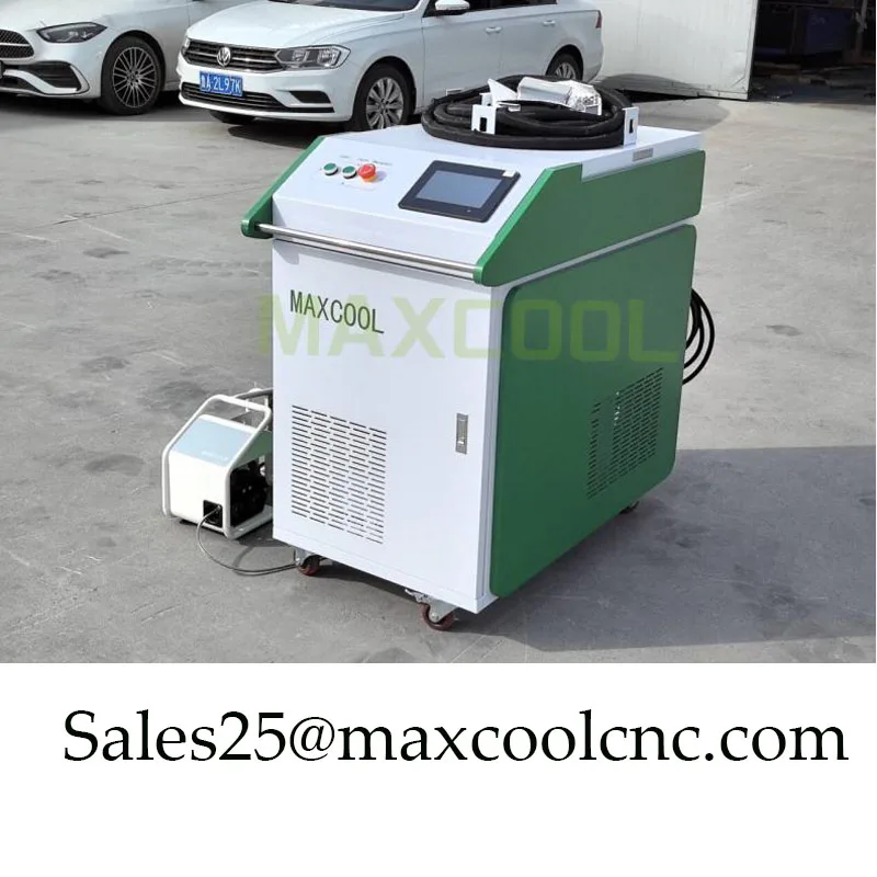 

Maxcool Fiber Laser Cleaning Machine Rust Paint Oil Removel for Marble Iron Steel Aluminum Wood Wall Floor 1000w 2000w