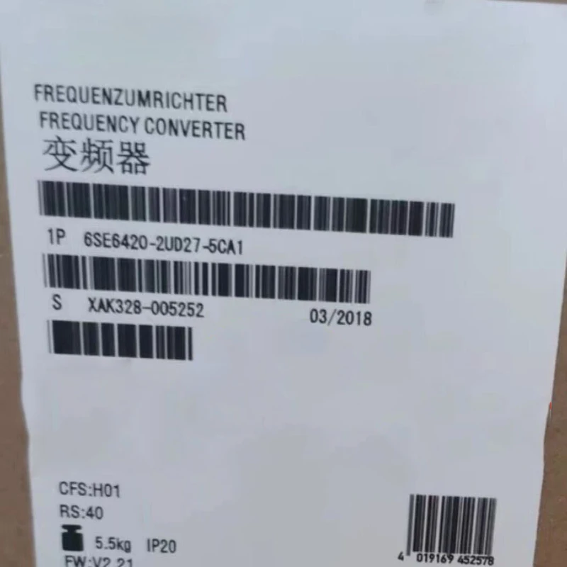 

6SE6420-2UD27-5CA1 3AC380-480V+10/-10% 47-63Hz 6SE6 420-2UD27-5CA1 New 1 Year Warranty