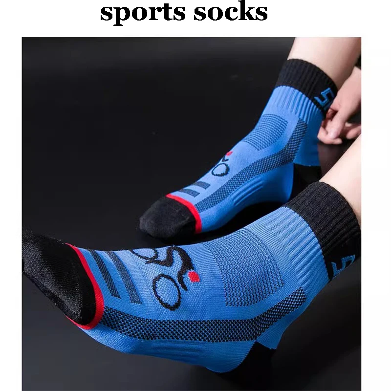 5 Pairs Spring And Autumn Men\'s Sports Socks Summer Leisure Sweat Absorbent Comfortable Thin Breathable Basketball Socks Cycling