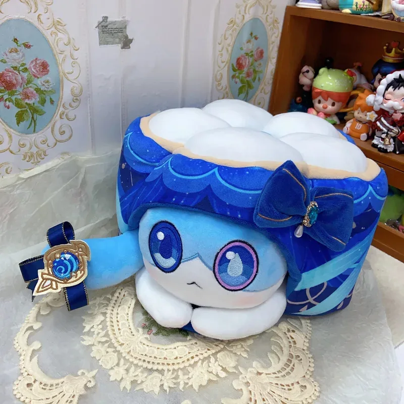Game Genshin Impact Furina Cosplay Props Ruan Mei's Creation Furina Cake 25cm 35cm Diameter For Hallowmas Partys Cake Women Men