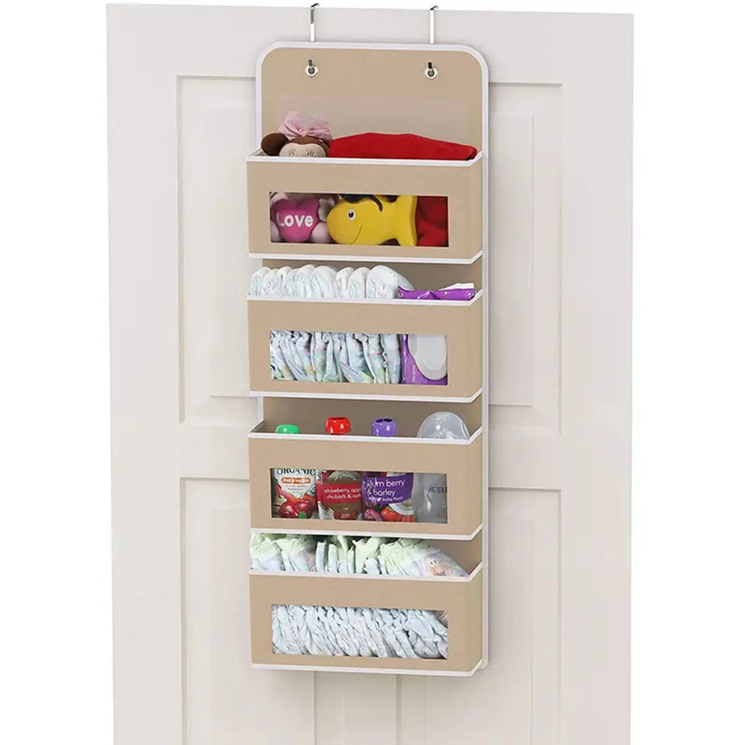 Organize small items in style with this stylish wall-mounted storage solution for baby bed. A perfect storage box for underwear,