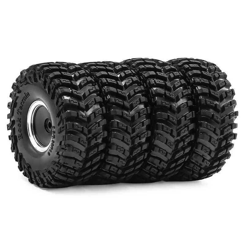 

1/18 TRX4M SCX24 FMS Ascent-18 1.0-inch Tire and Wheel Set for Climbing Vehicle, SCX24 Aluminum Alloy Wheel D317