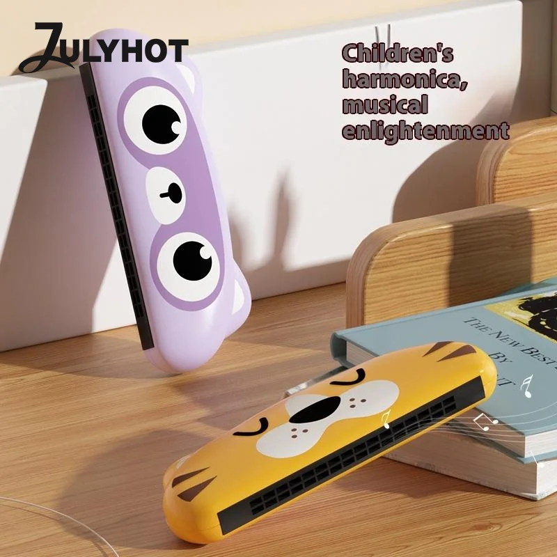 الأطفال الكرتون الثعلب الدب شكل هارمونيكا المبتدئين لغز Easttop اللعب الموسيقى التعليم الرئة قدرة التدريب هارمونيكا