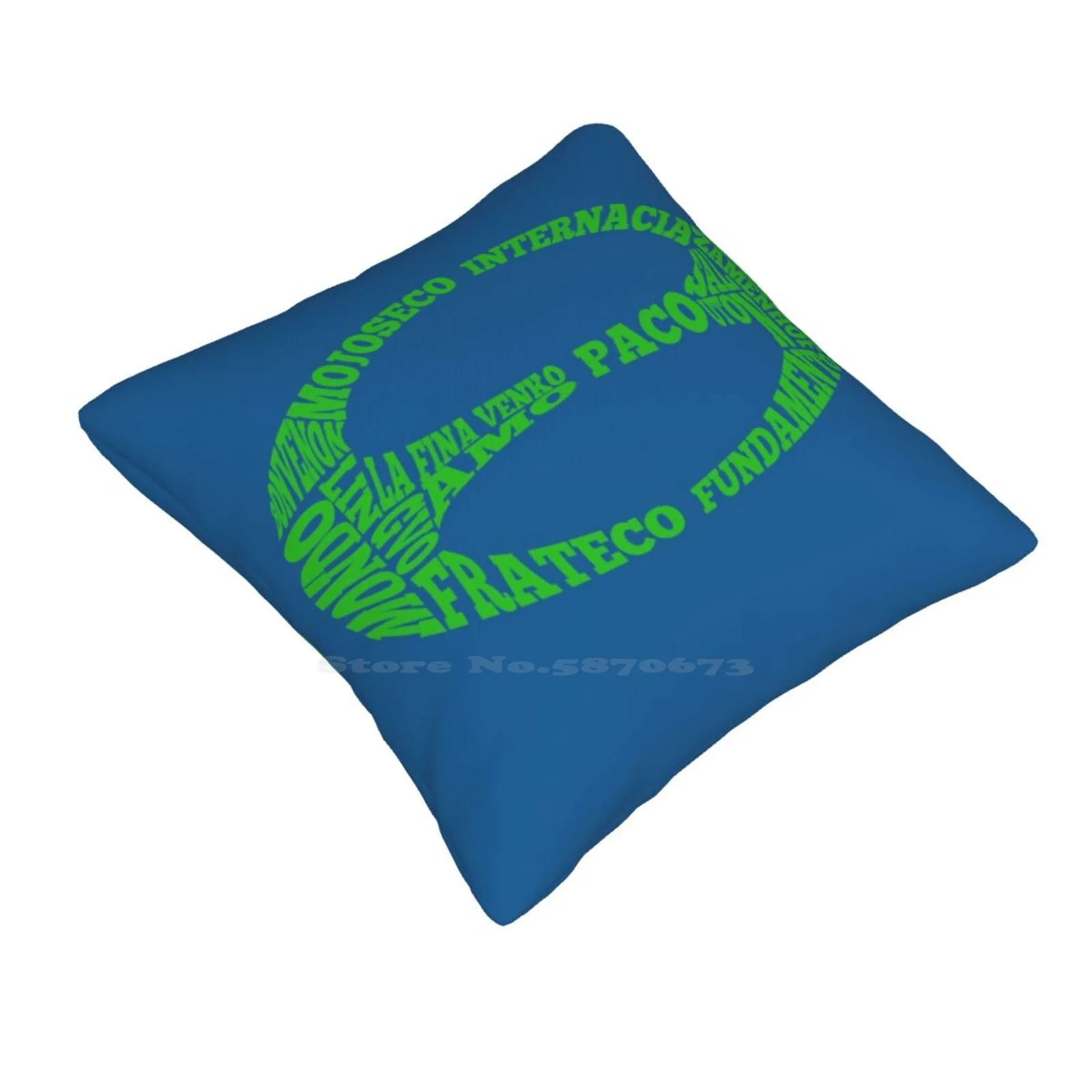 Jubilea Simbolo-Vorta Nebo Home Sofa Car Cushion Cover Pillowcase Esperanto Zamenhof Esperantisto Language Lingvo Modern Hope