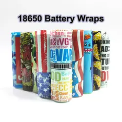 Isolantes 18650 battery wraps skin sleeve Insolated PVC heat shrink skin 5pcs/pack 18650 battery wraps