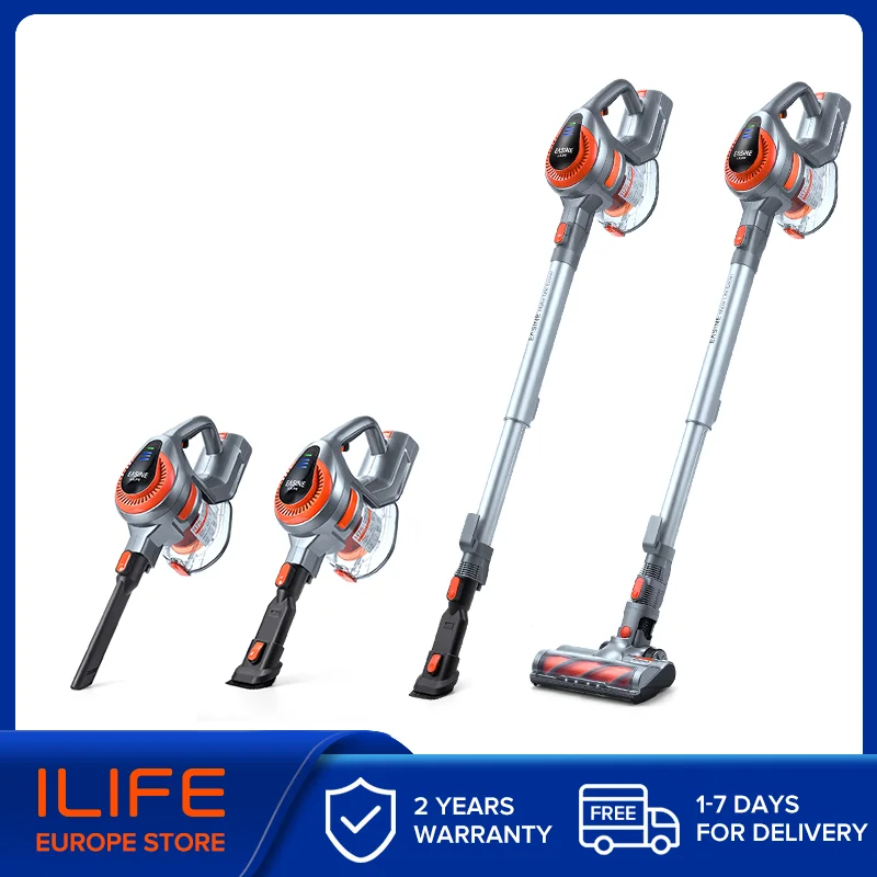 ILIFE H75 Cordless Handheld , 22000Pa Suction,BLDC Brushless Motor,1.3L Dust Cup,Detachable Battery,LED