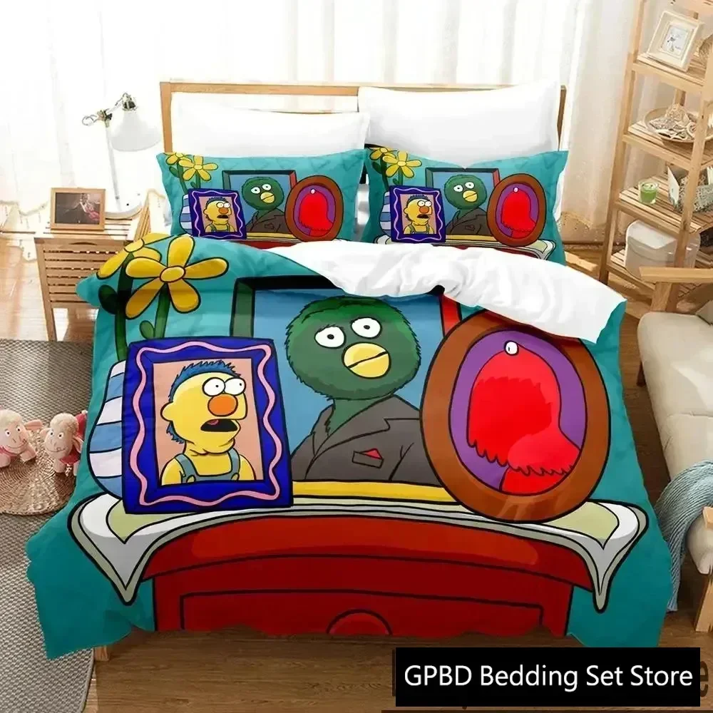

Luxury New 3D Print Dont Hug Me Im Scared Bedding Set Boys Girls Twin Queen King Size Duvet Cover Pillowcase Bed boys Adult