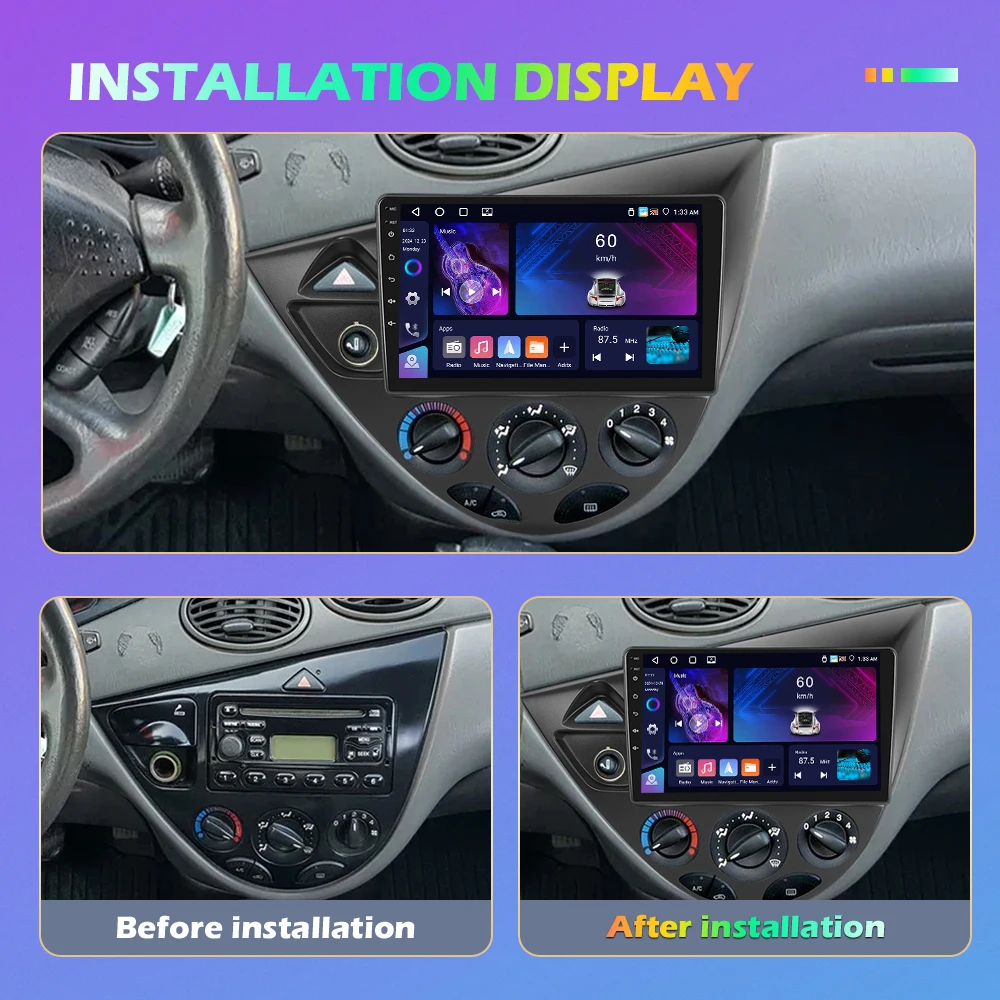 Hikity-راديو سيارة أندرويد لفورد فييستا ، كوالكوم سناب دراجون ، سيارة ، نظام تحديد المواقع ، واي فاي ، FM ، 8 نواة ، تركيز MK1 #2