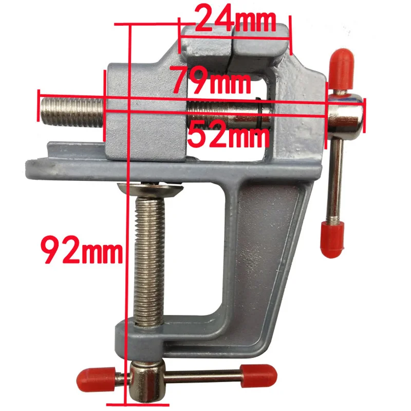 Mini abrazadera de mesa de aluminio, tornillo de banco pequeño, joyería, abrazaderas para Hobby, molde DIY, herramienta de reparación artesanal, tornillo de banco de trabajo portátil