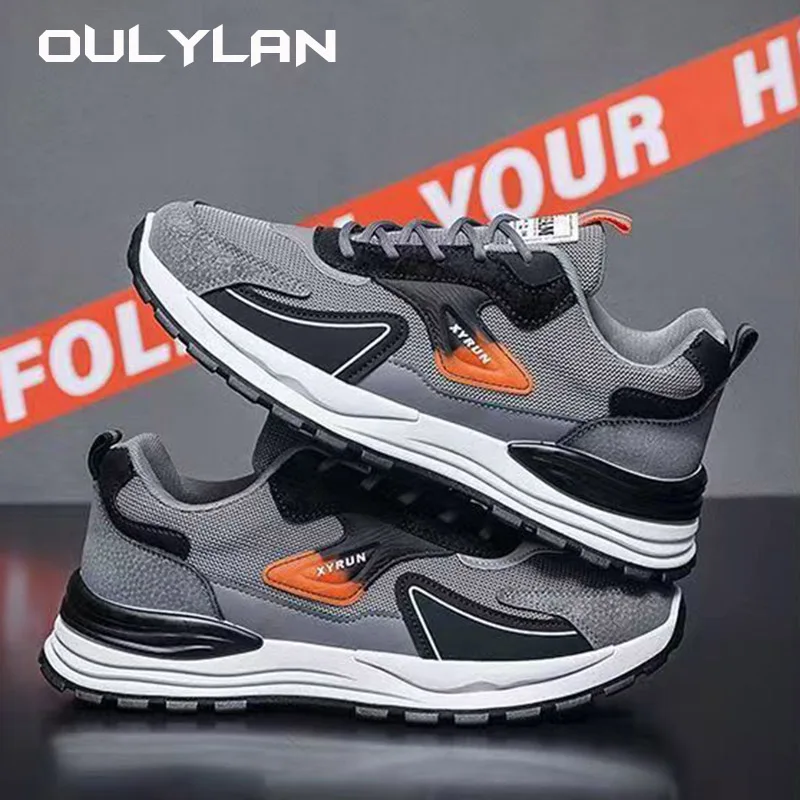 Oulylan 2024 Men's Shoes Fashion Mens Sneakers 2024 Autumn New Brand Design Comfortable Soft Soled Men Running Shoes