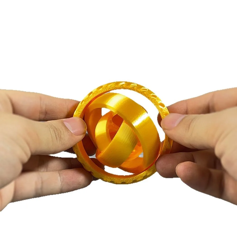 ثلاثية الأبعاد مطبوعة الدورية لعبة شخصية جيروسكوب ببصمة الإصبع دوامة خاتم على شكل نجمة الجاذبية دوران القلق الإغاثة متعة الضغط لعبة
