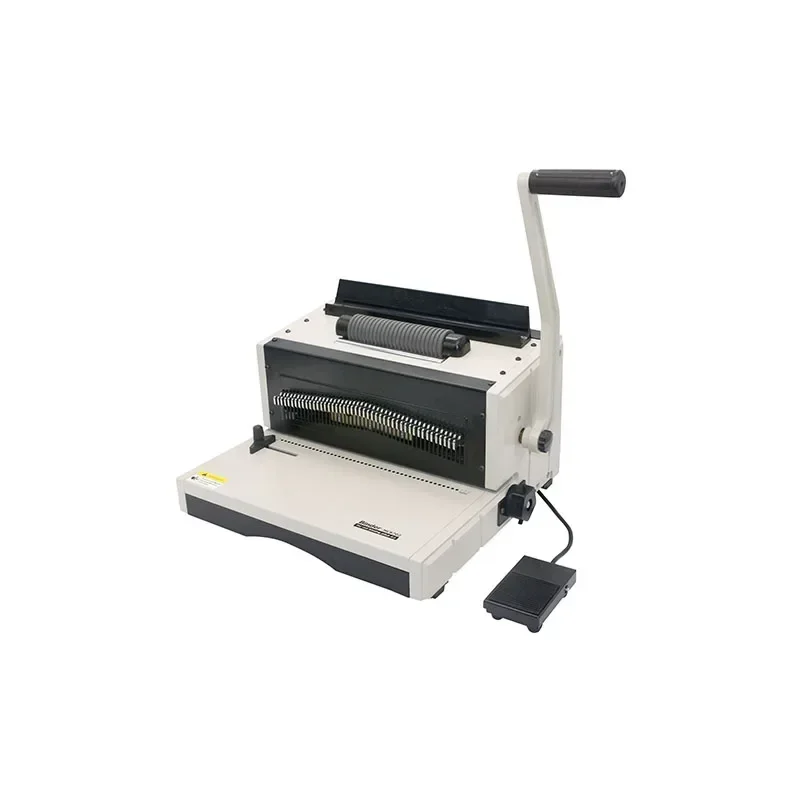 

desktop CYMC-8702 calendar Manual pins binding COIL binding machine for 28 sheets 70g paper with fast book binding machine